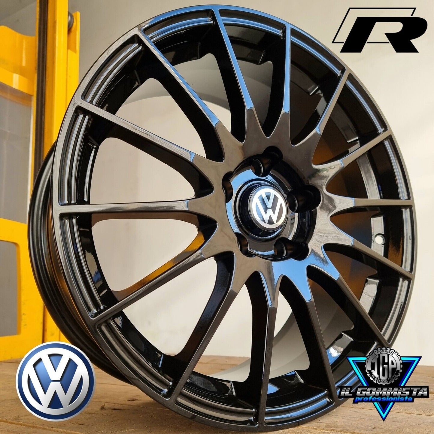 FX KIT 4 Cerchi In Lega 17" Compatibili con Volkswagen Golf Mk 5 6 7 7,5 8 Vag Passat Tiguan T-Toc Touran Id.3 Id.4
