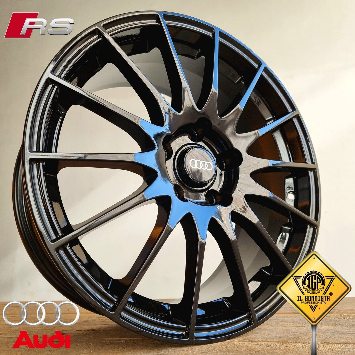 FX KIT 4 Cerchi In Lega 18" Compatibili con Audi A3 A4 A6 TT Q2 Q3 Q4 Q5 E-tron Sportback Suv S-line