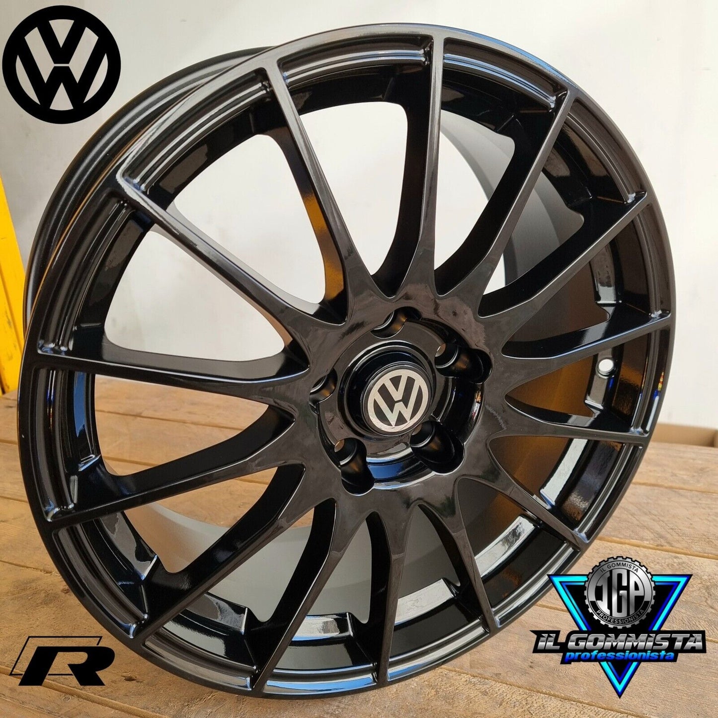 FX KIT 4 Cerchi In Lega 16" Compatibili con Volkswagen Golf Mk 5 6 7 7,5 8 Vag Passat Tiguan T-Toc Touran Id.3 Id.4