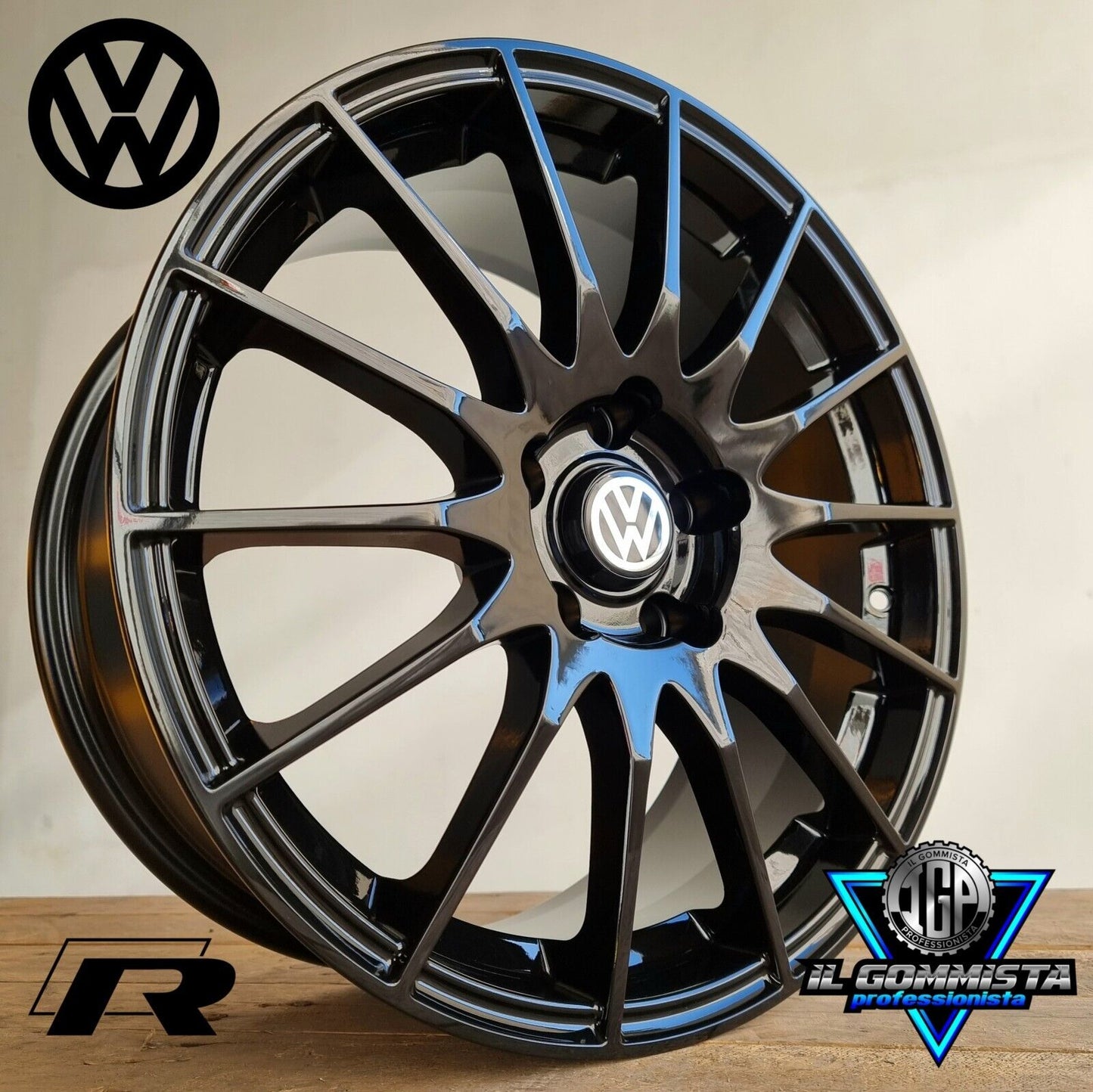 FX KIT 4 Cerchi In Lega 16" Compatibili con Volkswagen Golf Mk 5 6 7 7,5 8 Vag Passat Tiguan T-Toc Touran Id.3 Id.4