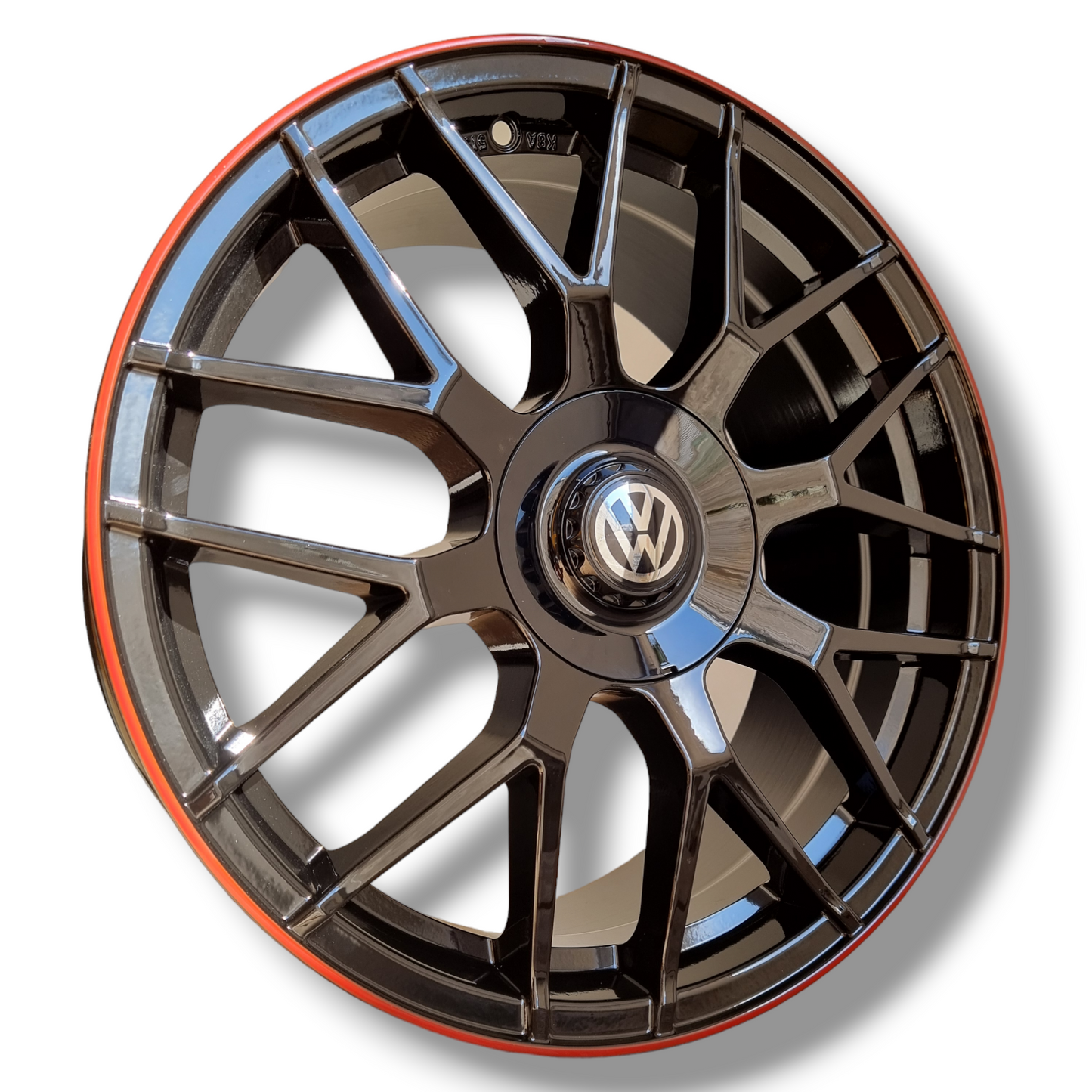 RR+ RED EDITION KIT 4 Cerchi In Lega 18" Compatibili con Volkswagen Golf Mk 5 6 7 7,5 8 Vag Passat Tiguan T-Toc Touran Id.3 Id.4