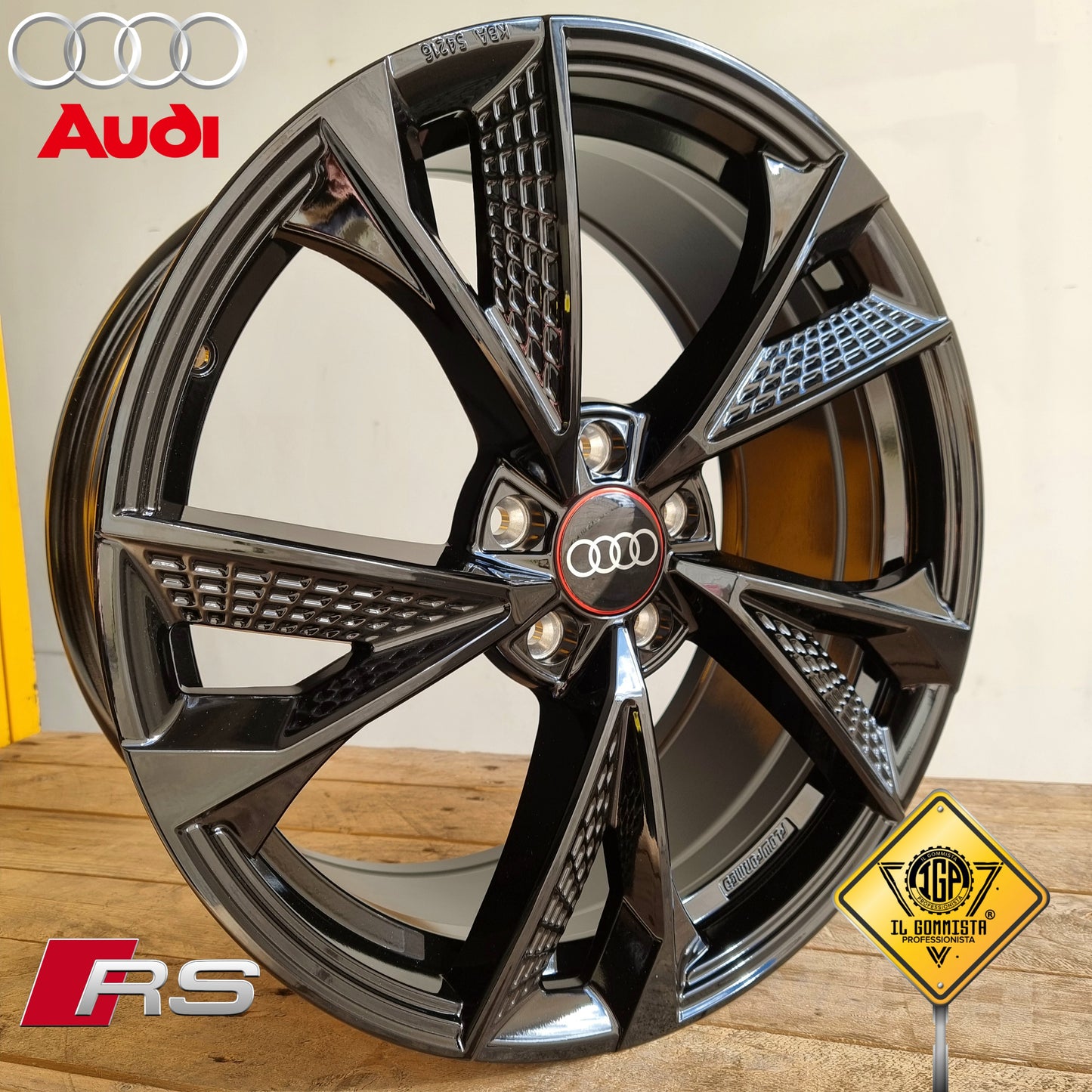 Rs6 KIT 4 Cerchi In Lega 19" Compatibili con Audi A3 A4 A6 TT Q2 Q3 Q4 Q5 E-tron Sportback Suv S-line