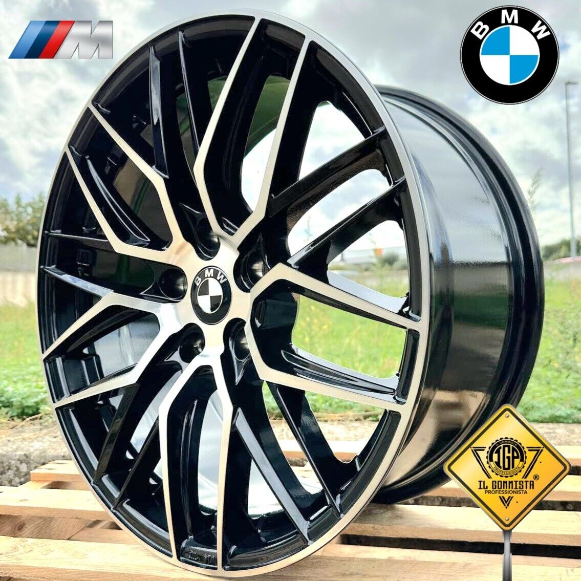 M Kit 4 Cerchi 19" Differenziati Doppia Misura Compatibili con BMW serie 3 4 5 6 7 X1 X3 X4 Z3 Z4