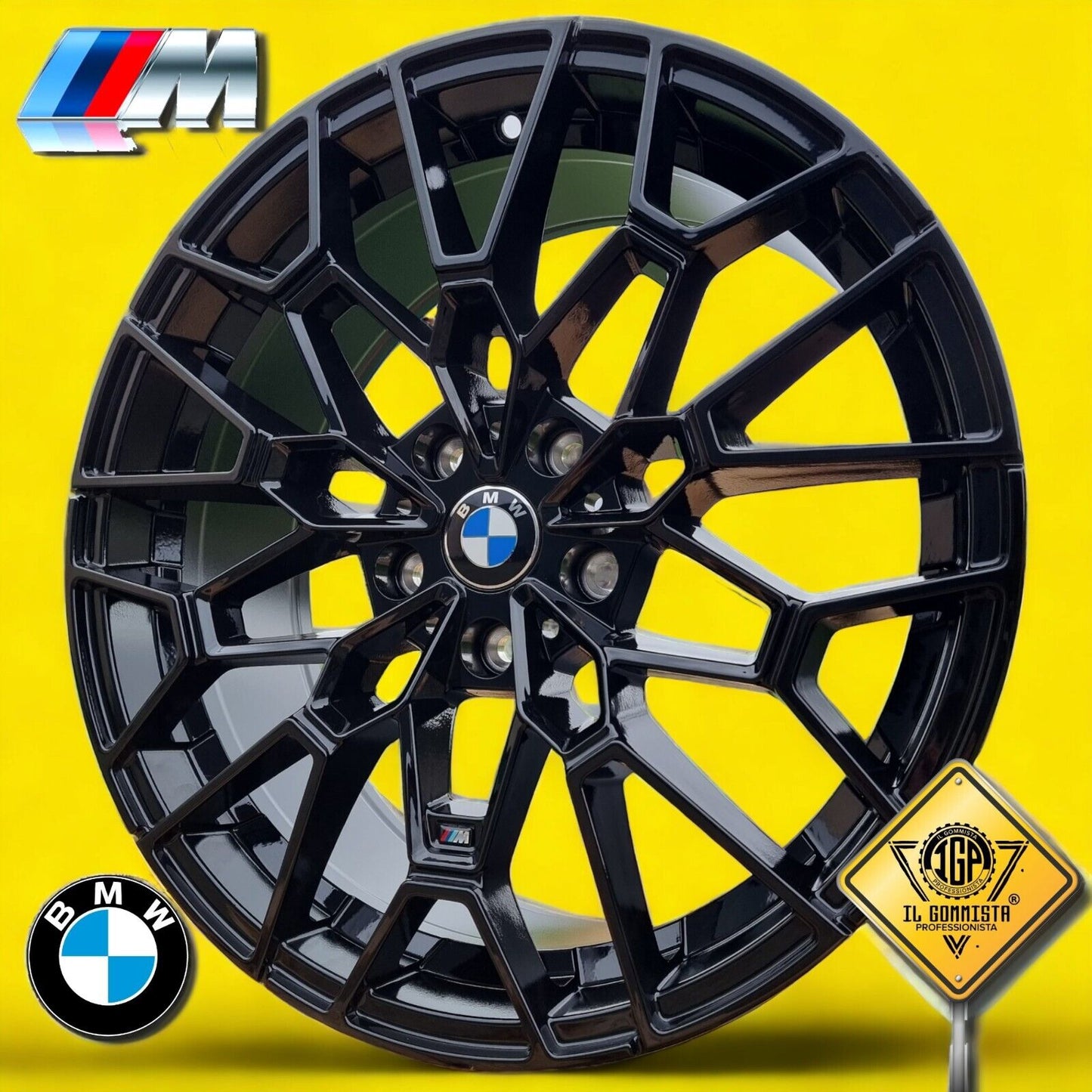 Kit 4 Cerchi in Lega 19" M-sport Doppia Misura Compatibili con BMW serie 3 4 5 6 7 X1 X3 X4 Z3 Z4