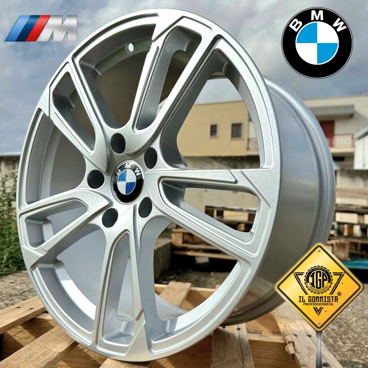 M-sport Kit 4 Cerchi 18" Differenziati Doppia Misura Compatibili con BMW serie 1 3 4 5 6 7 X1 X3 X4 Z3 Z4