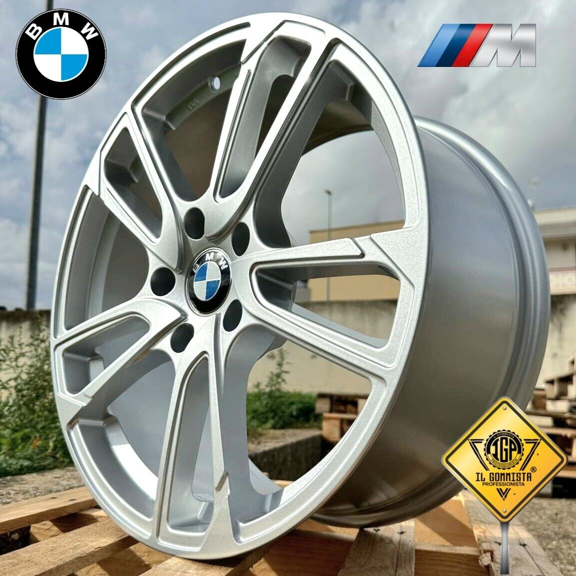 M-sport Kit 4 Cerchi 18" Differenziati Doppia Misura Compatibili con BMW serie 1 3 4 5 6 7 X1 X3 X4 Z3 Z4