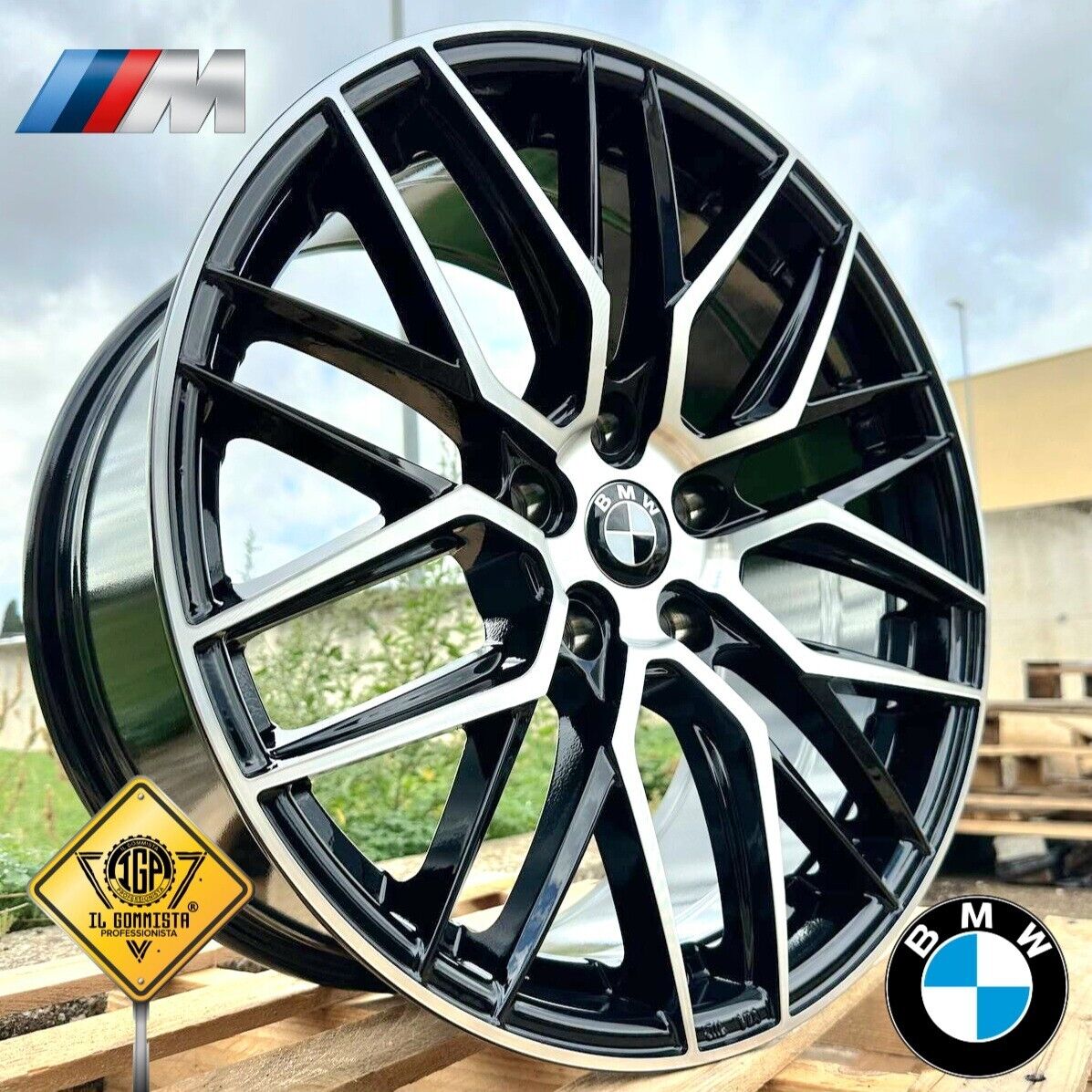 M Kit 4 Cerchi 19" Differenziati Doppia Misura Compatibili con BMW serie 3 4 5 6 7 X1 X3 X4 Z3 Z4