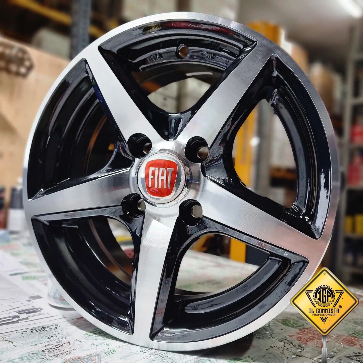 KIT 4 Cerchi In Lega da 13 Compatibili con FIAT Panda 4x4 Punto Cinquecento Uno