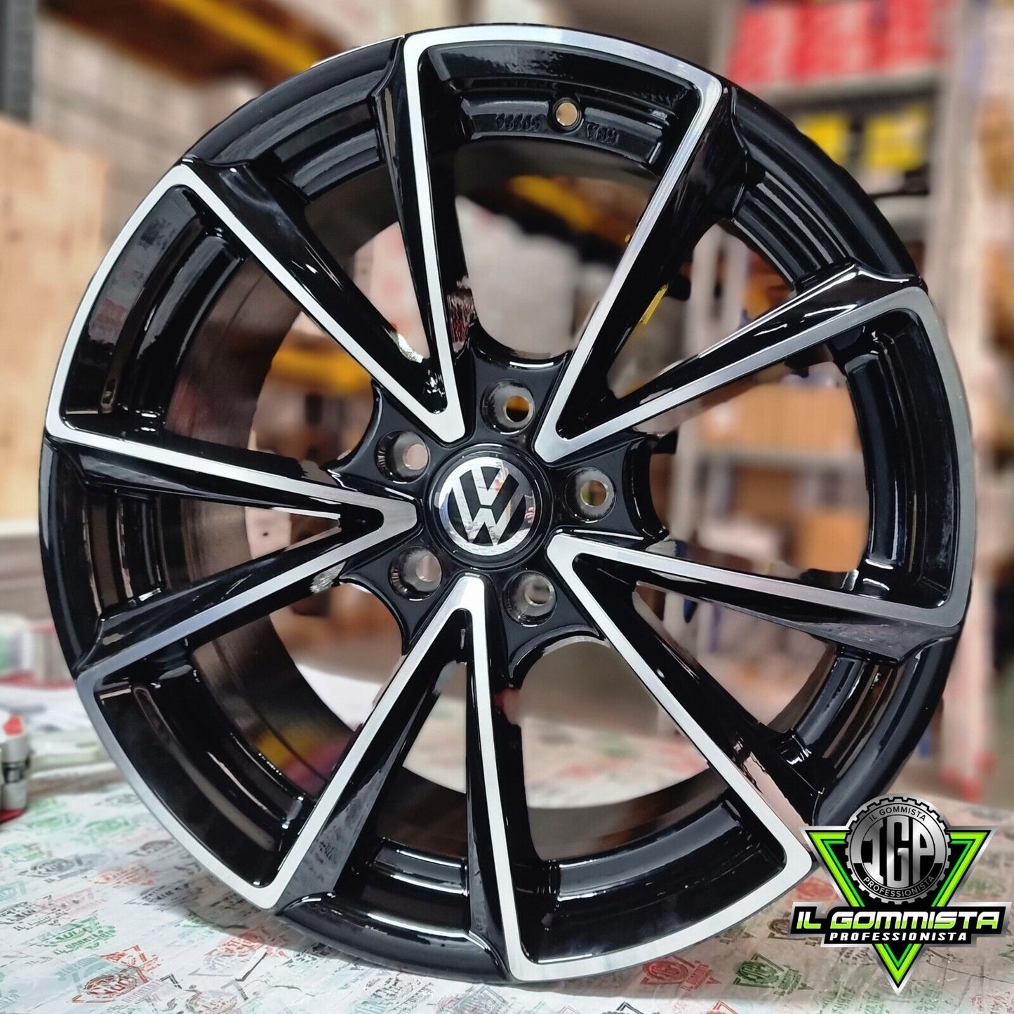 RS5 KIT 4 Cerchi In Lega 8 x 18" Compatibili con Volkswagen Golf 5 6 7 8 GTI GTD Arteon T-ROC Tiguan R Scirocco Passat