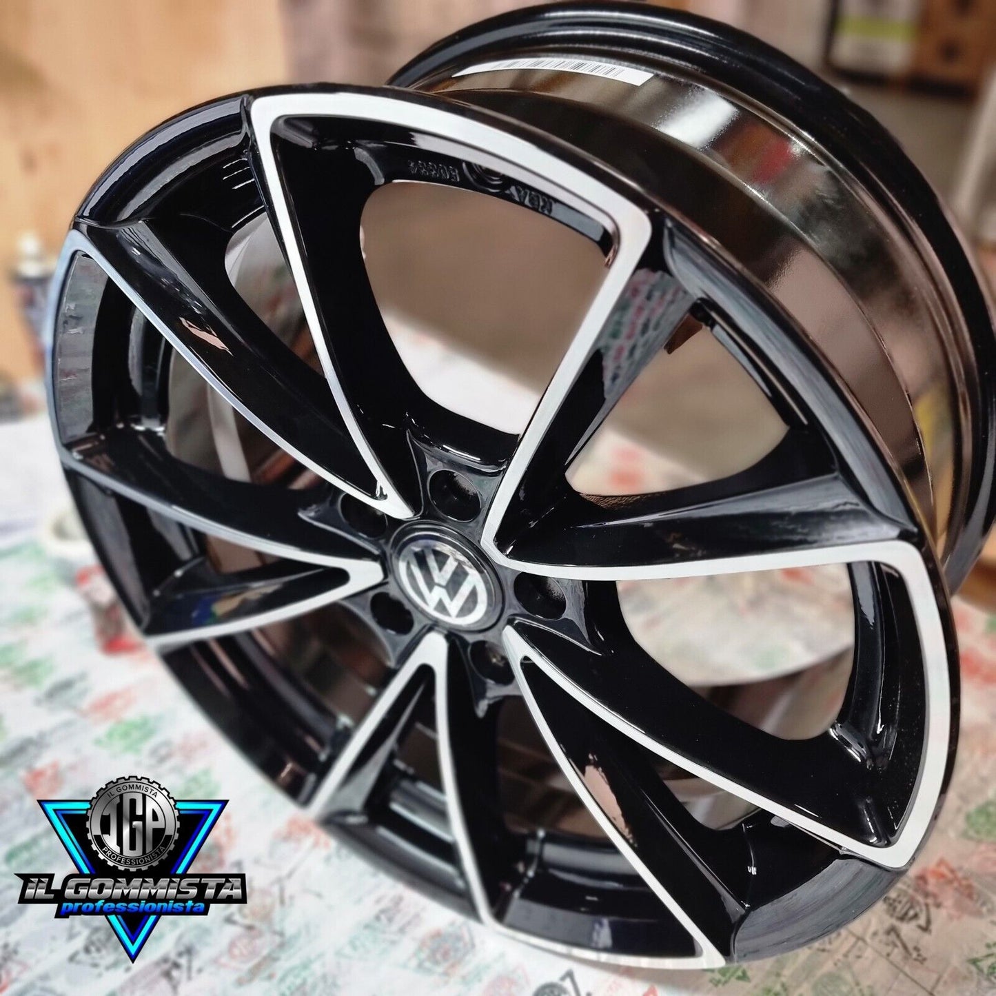 RS5 KIT 4 Cerchi In Lega 8 x 18" Compatibili con Volkswagen Golf 5 6 7 8 GTI GTD Arteon T-ROC Tiguan R Scirocco Passat