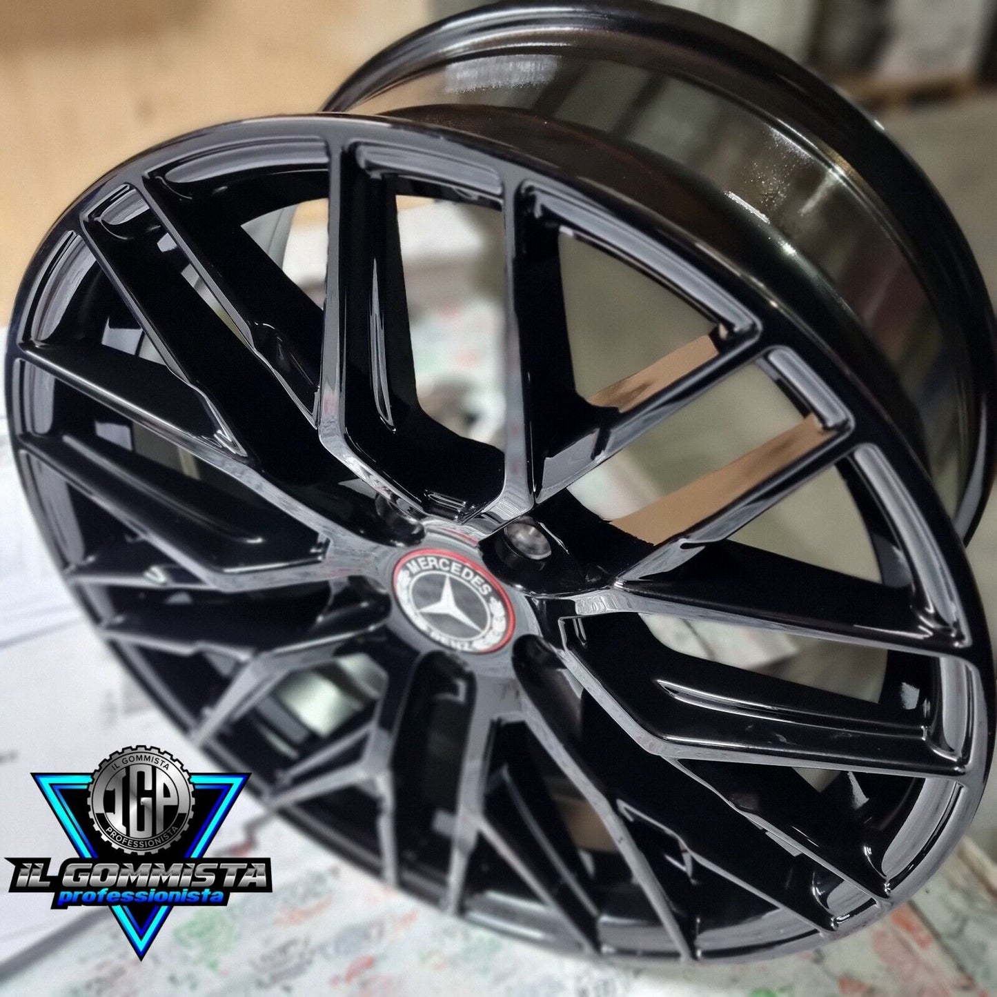 IGP  KIT 4 Cerchi In Lega 8,5 x 19" Compatibili con Mercedes Classe A B C E CLA GLA GLB GLC R M S Vito Viano AMG