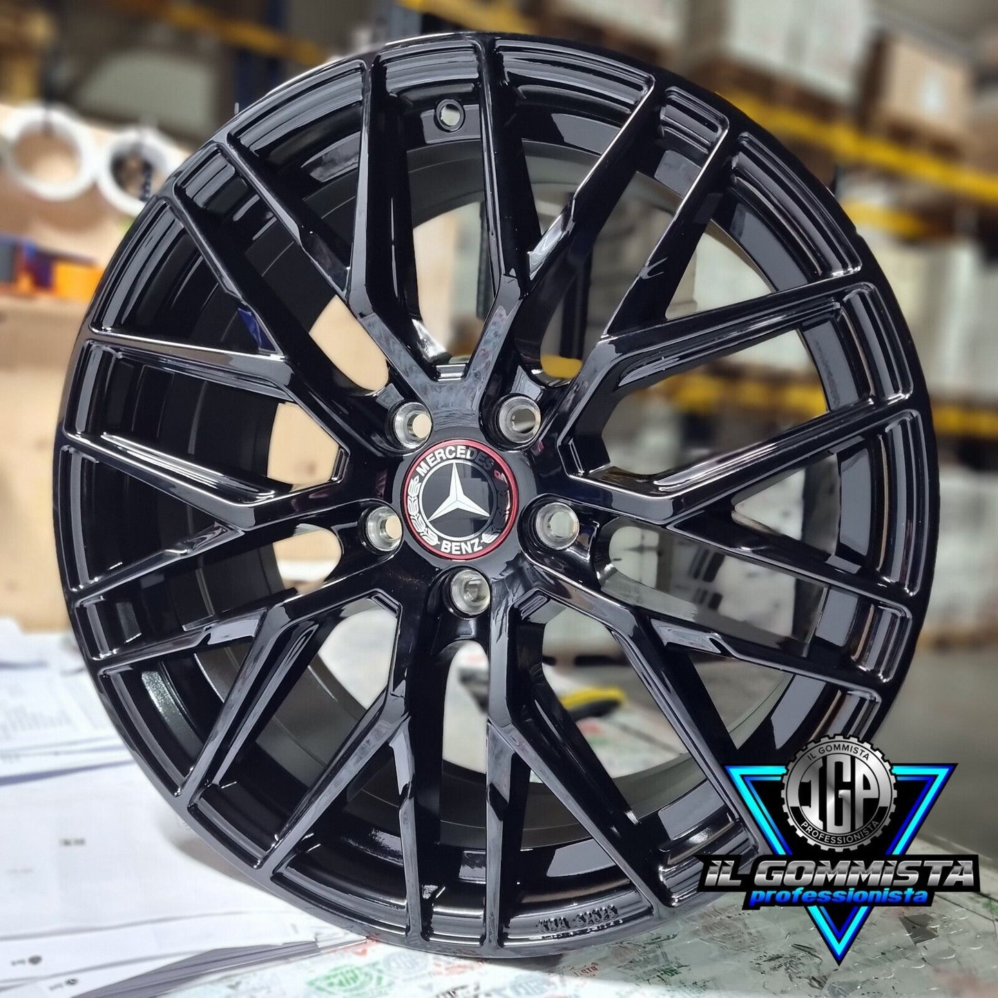 IGP  KIT 4 Cerchi In Lega 8,5 x 19" Compatibili con Mercedes Classe A B C E CLA GLA GLB GLC R M S Vito Viano AMG