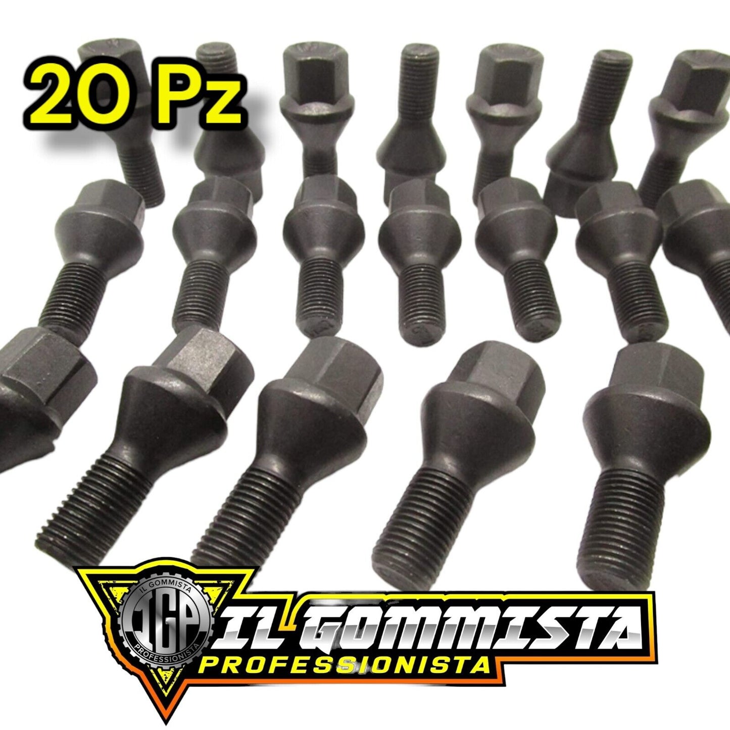 KIT 20 BULLONI Neri sostituzione originali x Jeep Renegade SUV B1 BU 2014-2022
