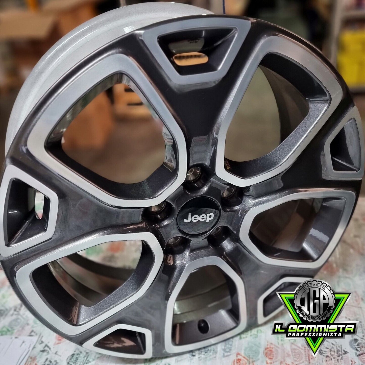 KIT 4 Cerchi In Lega Originali FCA 7j x 18" Compatibili con Jeep Renegade Jeep Compass II Fiat 500 X Fiat Croma Saab 9.3