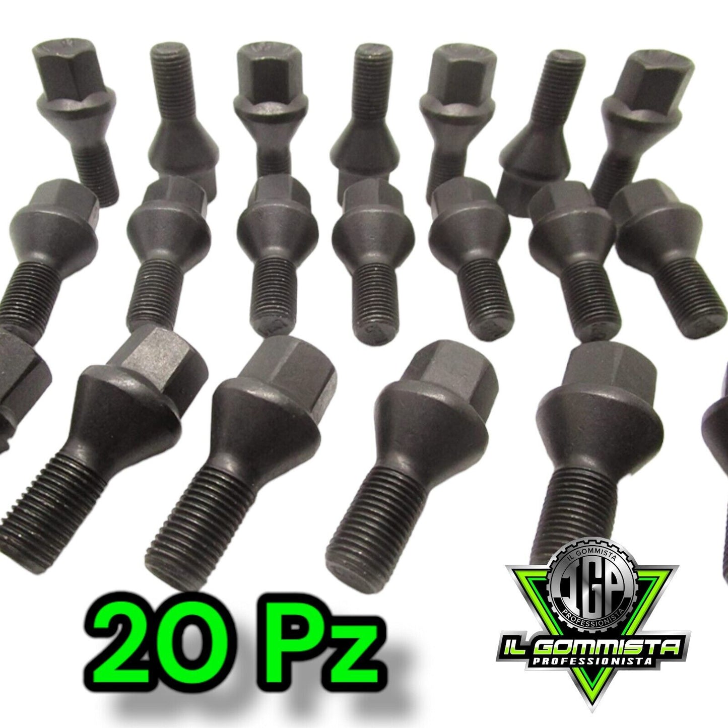 KIT 20 BULLONI Neri sostituzione originali x Jeep Renegade SUV B1 BU 2014-2022