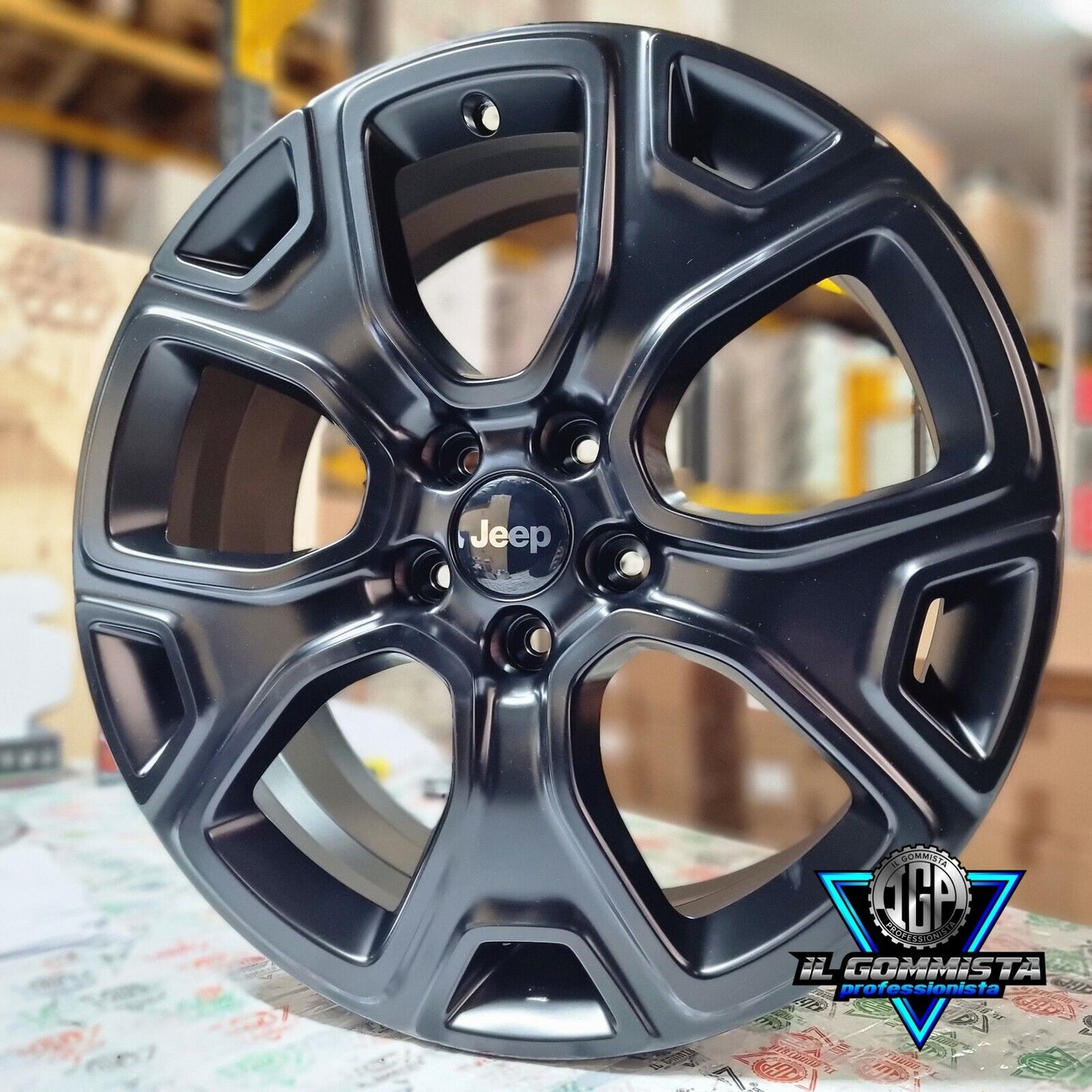 KIT 4 Cerchi In Lega Originali FCA 7j x 18" Compatibili con Jeep Renegade Jeep Compass II Fiat 500 X Fiat Croma Saab 9.3