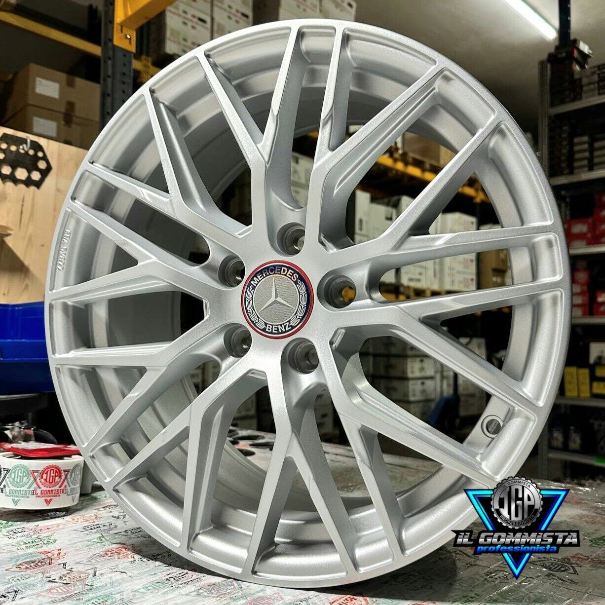 IGP RS4 KIT 4 Cerchi In Lega 7,5 x 17" Compatibili con Mercedes Classe A B C E CLA GLA GLB GLC R M S Vito Viano AMG