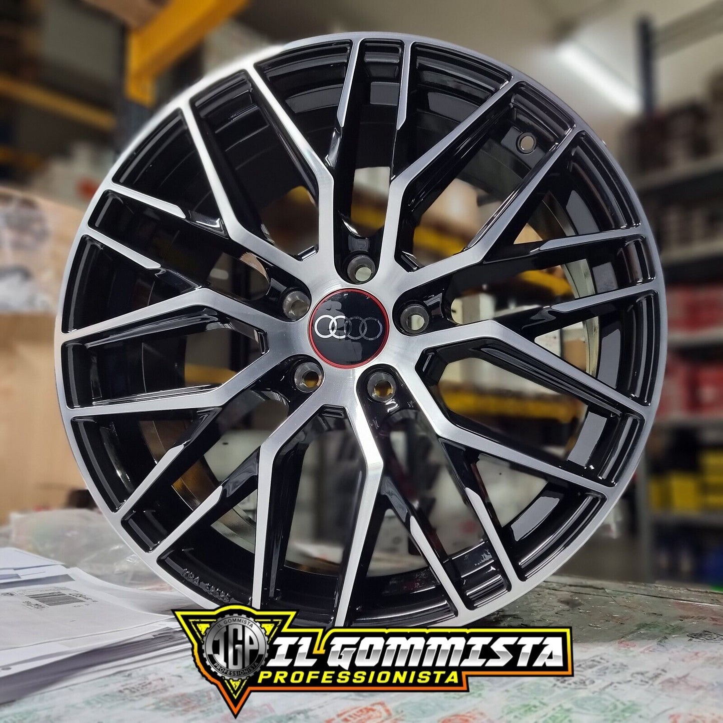 IGP RS4 KIT 4 Cerchi In Lega 17" Compatibili con udi A3 A4 Q2 Q3 Q5 e-Tron S-line Audi Q2 Type GA + Q3 8U F3 RSQ3 + Audi A3 S3 Type 8P 8V 8YA S-line