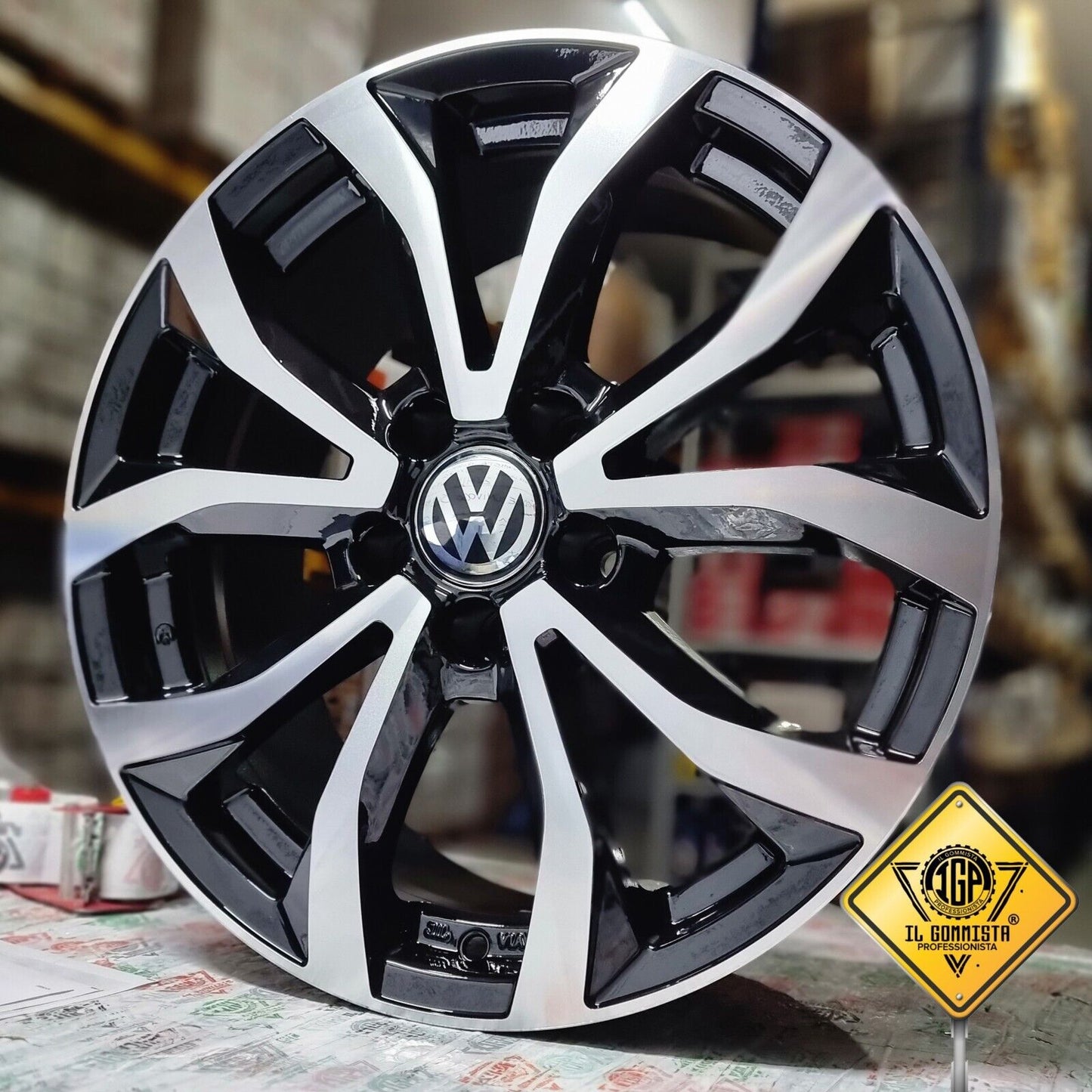 Tiger KIT 4 Cerchi In Lega 7,5 x 17" Compatibili con Volkswagen Touran Arteon T-ROC Tiguan R Scirocco Golf 5 6 7 8