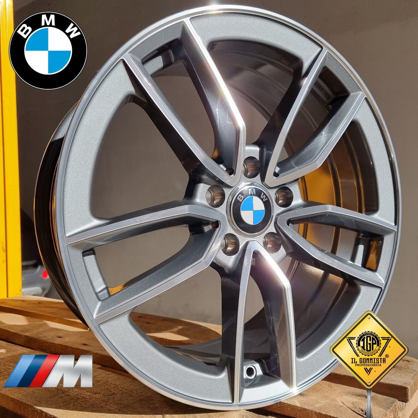 K2 Kit 4 Cerchi In Lega da 17'' Compatibili con new BMW Serie 1 F40 - 3 G20 G21 - 4 G22 G23 - 5 G30 G31 - i3 iX3 - X2 F39 - X3 G1 G3 - X4 G02 X5