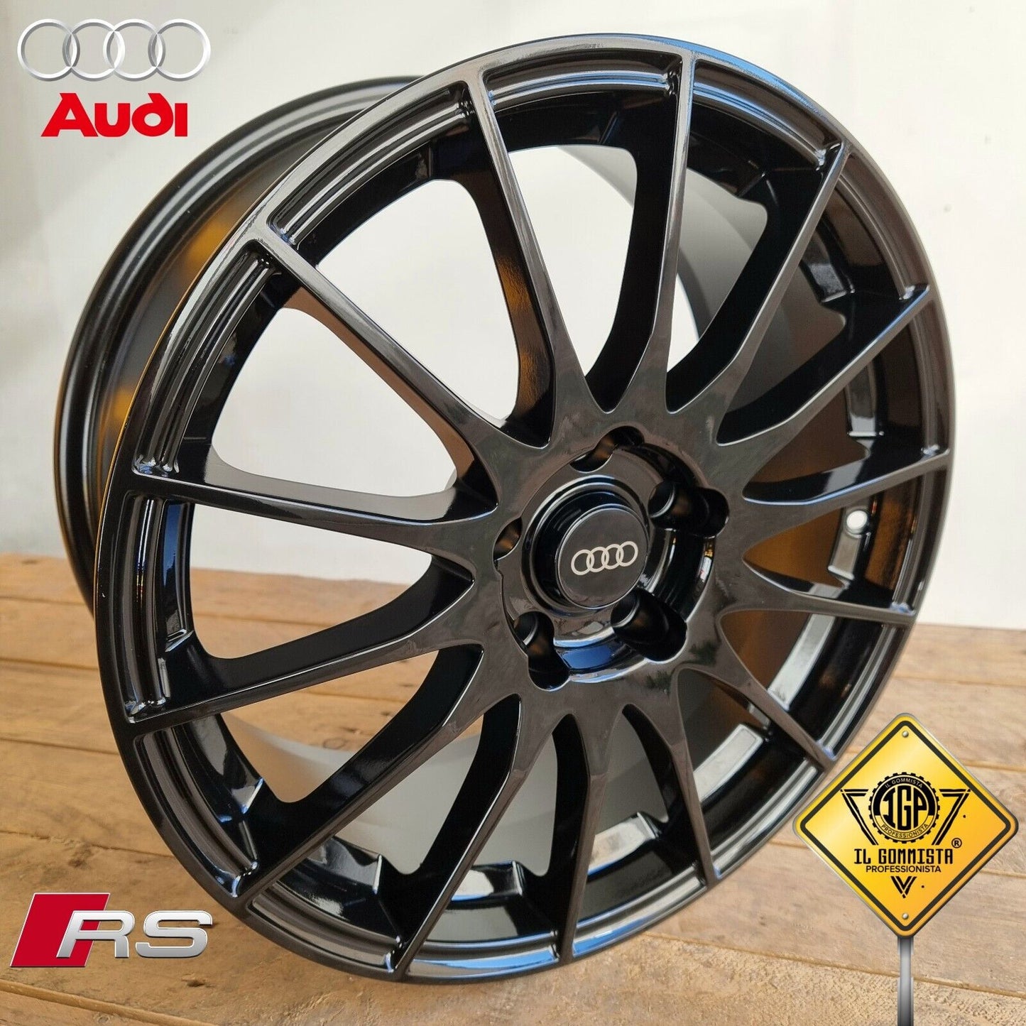 FX KIT 4 Cerchi In Lega 16" Compatibili con Audi A3 A4 A6 TT Q2 Q3 Q4 Q5 E-tron Sportback Suv S-line